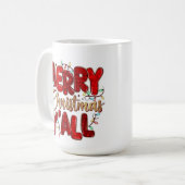 Festive Christmas Mug with Santa Claus Design コーヒーマグカップ (正面左)