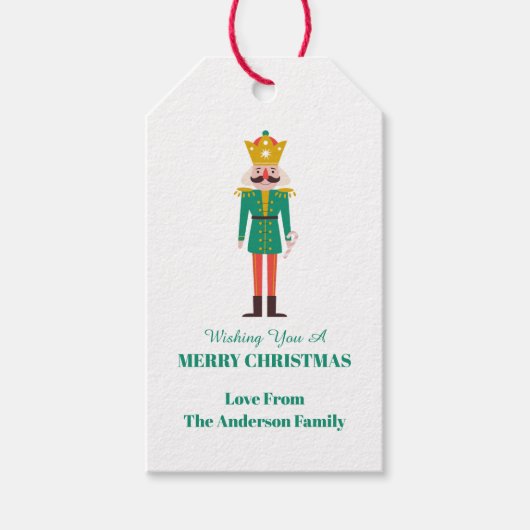 Festive Christmas Nutcracker  ギフトタグ (正面)