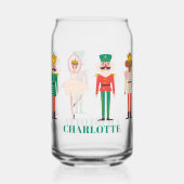 Festive Christmas Nutcracker Ballerina ガラス缶 (正面)