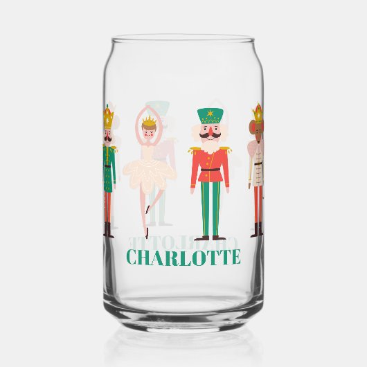Festive Christmas Nutcracker Ballerina  ガラス缶 (正面)
