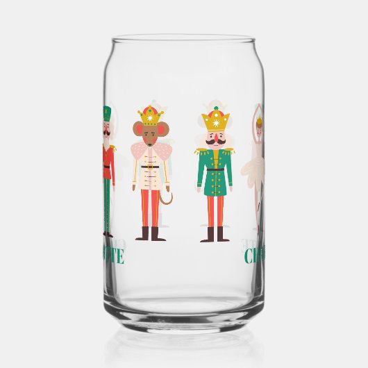 Festive Christmas Nutcracker Ballerina ガラス缶 (左)