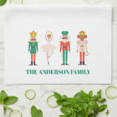 Festive Christmas Nutcracker Ballerina  キッチンタオル (折り畳み)