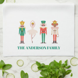 Festive Christmas Nutcracker Ballerina  キッチンタオル