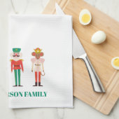 Festive Christmas Nutcracker Ballerina  キッチンタオル (四つ折り)