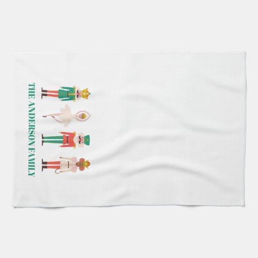 Festive Christmas Nutcracker Ballerina  キッチンタオル (横)