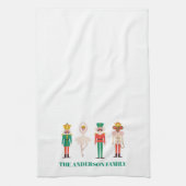 Festive Christmas Nutcracker Ballerina  キッチンタオル (縦)