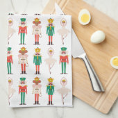 Festive Christmas Nutcracker Ballerina  キッチンタオル (四つ折り)