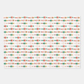 Festive Christmas Nutcracker Ballerina ラッピングペーパーシート (正面2)