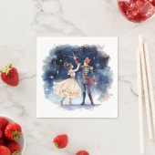 Festive Christmas nutcracker party  スタンダードカクテルナプキン (インサイチュ)