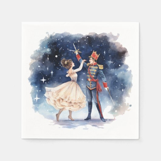 Festive Christmas nutcracker party  スタンダードカクテルナプキン (正面)