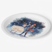 Festive Christmas nutcracker party  ペーパープレート (アングル)