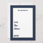 Festive Christmas nutcracker party 招待状 (裏面)