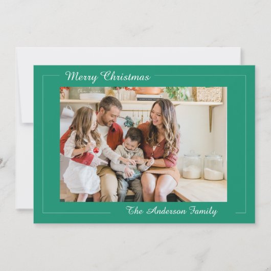 Festive Christmas Nutcracker Photo  シーズンカード (正面)