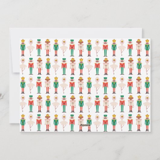 Festive Christmas Nutcracker Photo  シーズンカード (裏面)