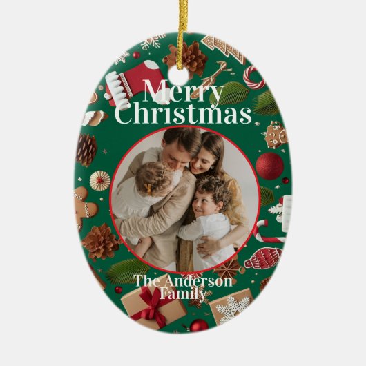 Festive Christmas Ornament セラミックオーナメント (正面)