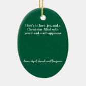 Festive Christmas Ornament セラミックオーナメント (裏面)