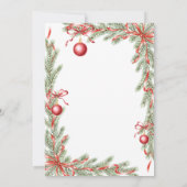 Festive Christmas Ornament Mexican Posada Navideña 招待状 (裏面)