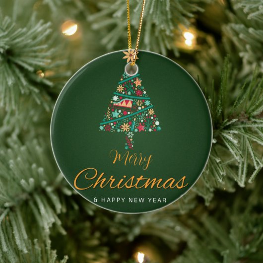 Festive Christmas Ornaments セラミックオーナメント (ツリー)