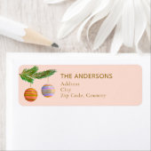 Festive Christmas Ornaments Personalized  ラベル (インサイチュ)