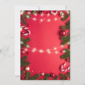 Festive Christmas Party Invitation 招待状 (裏面)