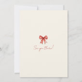 Festive Christmas Party Invitation 招待状 (裏面)