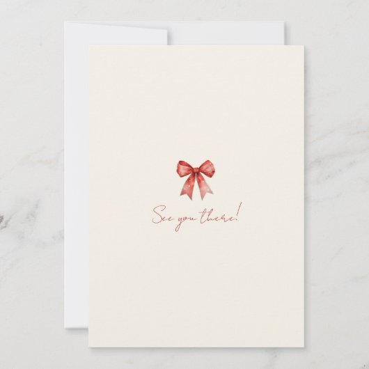 Festive Christmas Party Invitation 招待状 (裏面)