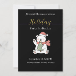 Festive Christmas Party Invitation 招待状