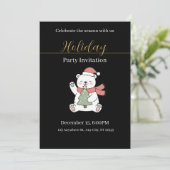 Festive Christmas Party Invitation 招待状 (スタンド正面)