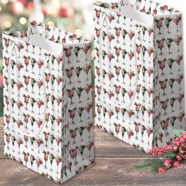 Festive Christmas Pattern スモールペーパーバッグ