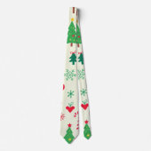 Festive Christmas Pattern ネクタイ (正面)