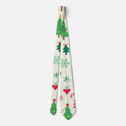 Festive Christmas Pattern ネクタイ (裏面)