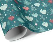 Festive Christmas Pattern ラッピングペーパー (ロールコーナー)