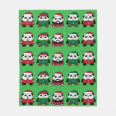 Festive Christmas Pattern – Classic Holiday Icons  フリースブランケット (正面)