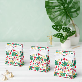 Festive Christmas Pattern Favor Box フェイバーボックス