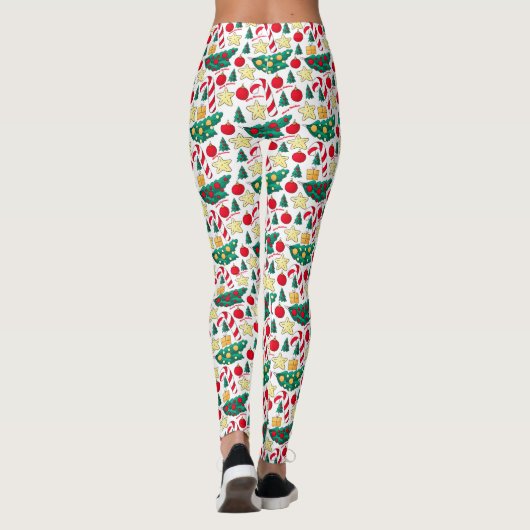 Festive Christmas Pattern Leggings レギンス (裏面)