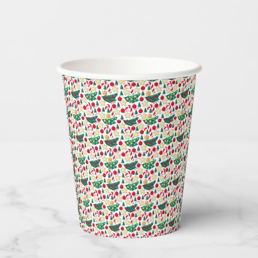 Festive Christmas Pattern Paper Cup 紙コップ (裏面)