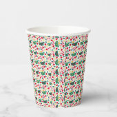 Festive Christmas Pattern Paper Cup 紙コップ (左)