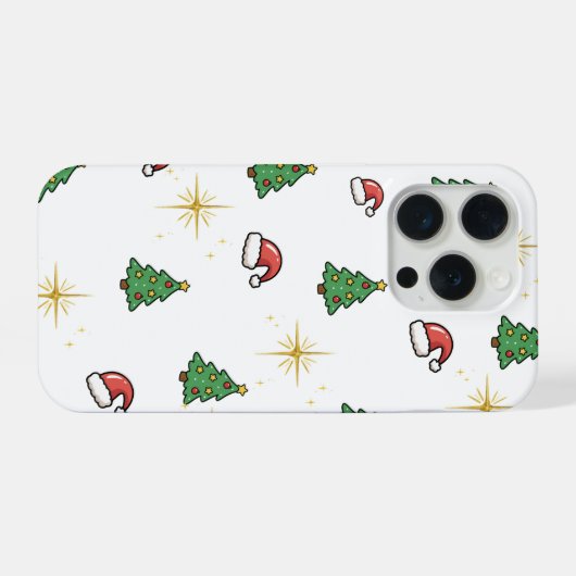 Festive Christmas Phone Case iPhoneケース (裏面横)