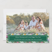 Festive Christmas Photo Card 招待状 (正面)