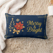 Festive Christmas Pillow | Holiday Home Décor & Co ランバークッション (ブランケット)