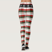 Festive Christmas | Plaid & Snowflake Belt レギンス (裏面)