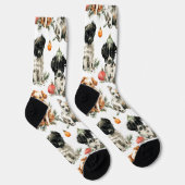 Festive Christmas Puppy Socks for Family ソックス (右)