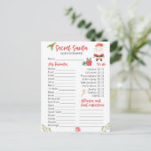 Festive Christmas Secret Santa game シーズンポストカード (スタンド正面)