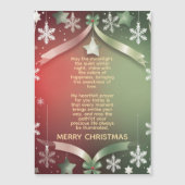 Festive Christmas Snowflake Frame with Stars  (正面)