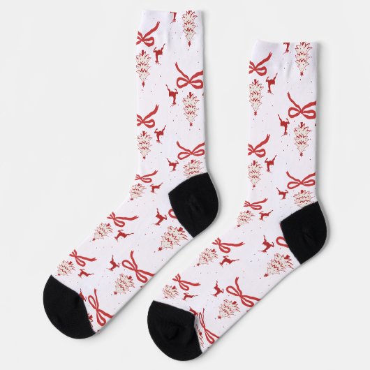 Festive Christmas Socks – Cozy, Fun  ソックス (左)