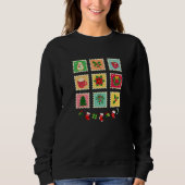 "Festive Christmas Stamp Collection スウェットシャツ (正面)