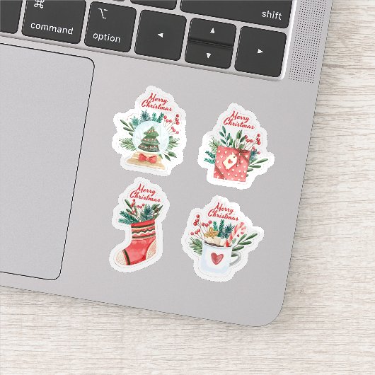 Festive christmas sticker collection シール (詳細)