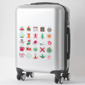 Festive Christmas Sticker Collection シール (スーツケース)