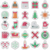 Festive Christmas Sticker Collection シール (正面)
