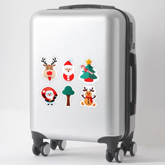 Festive Christmas Sticker Set シール (スーツケース)